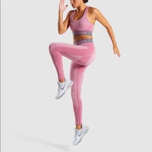 Gymshark Flex Leggings - Dusty Pink Marl